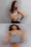 Woman jumping shelter